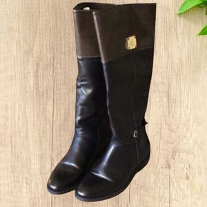 NWOT  Tommy Hilfiger black and brown boots!